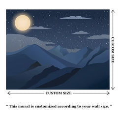 Moonlight Mountain Wallpaper