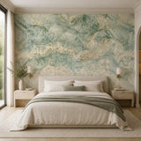 Sage Green Marble Wall Mural