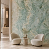 Sage Green Marble Wall Mural