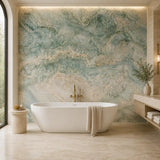 Sage Green Marble Wall Mural