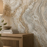 Ivory Onyx Marble Mural