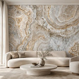 Ivory Onyx Marble Mural