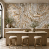 Ivory Onyx Marble Mural