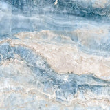 Blue Onyx Marble Mural