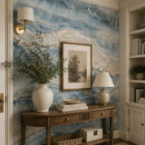 Blue Onyx Marble Mural
