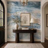 Blue Onyx Marble Mural