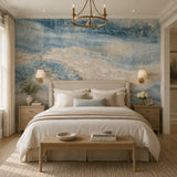 Blue Onyx Marble Mural