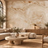 Cream Onyx Marble Mural