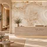 Cream Onyx Marble Mural