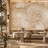 Cream Onyx Marble Mural