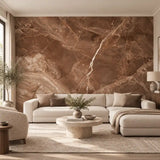 Mocha Breccia Marble Mural