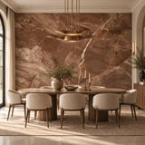 Mocha Breccia Marble Mural