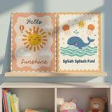 Hello Sunshine and Splish Splash Fun Kids Poster Set – Nursery Wall Art