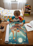 Whimsical Animal Adventure Kids Poster Set – Nursery Bedroom Wall Art