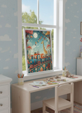 Whimsical Animal Adventure Kids Poster Set – Nursery Bedroom Wall Art