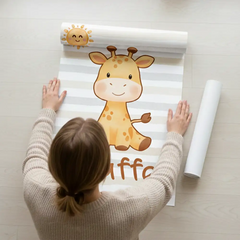 Jungle Animal Nursery Posters – Kids Room Educational Wall Art Set
