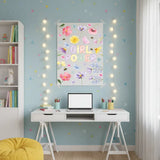 Girl Power Poster – Inspirational Teen Room Girls Bedroom Wall Art