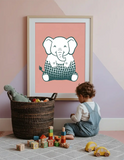 Cute Animal Minimal Nursery Posters – Kids Room Wall Art Set