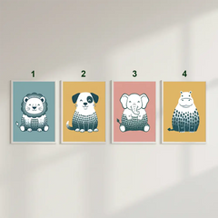 Cute Animal Minimal Posters