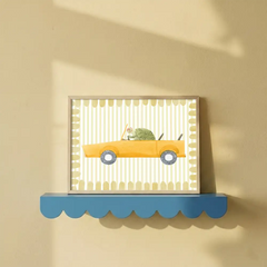 Cute Animals Driving Cars Nursery Posters – Kids Room Wall Art Set