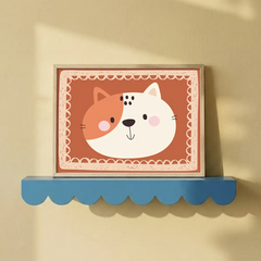 Cute Animal Faces Cartoon Nursery Posters – Kids Room Wall Art Set