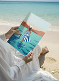 Serene Coastal Walk Poster – Impressionist Bedroom Living Room Wall Art
