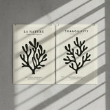 Minimalist Nature Silhouette Poster – Clean Bedroom Office Wall Art
