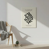 Minimalist Nature Silhouette Poster – Clean Bedroom Office Wall Art