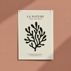 Minimalist Nature Silhouette Poster – Clean Bedroom Office Wall Art
