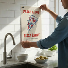 Vintage Fast Food Illustration Poster – Retro Kitchen Dining Room Wall Art