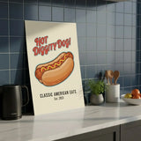 Vintage Fast Food Illustration Poster – Retro Kitchen Dining Room Wall Art