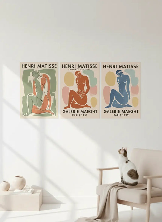 Matisse Inspired Abstract Female Figure Poster – Artistic Bedroom Wall Art