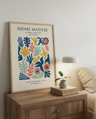 Matisse Cut-Out Inspired Abstract Art Poster – Colorful Bedroom Living Room Wall Art