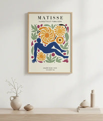 Matisse Cut-Out Inspired Abstract Art Poster – Colorful Bedroom Living Room Wall Art