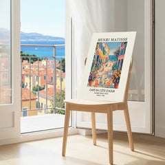 Matisse Cote d'Azur Cafe Poster – Artistic Bedroom Living Room Wall Art