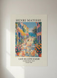 Matisse Cote d'Azur Cafe Poster – Artistic Bedroom Living Room Wall Art
