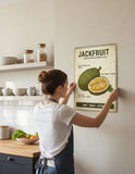 Exotic Tropical Fruit Botanical Illustration Poster Set – Kitchen Dining Room Wall Art