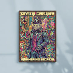 Psychedelic Cosmic Animal Characters Abstract Art Poster – Bedroom Living Room Wall Art