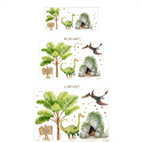 Cute Dinosaur Jungle Wall Decal Set – Kids Room Boys Room Removable Sticker