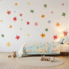 Colorful Star Wall Decal Set – Modern Star Stickers