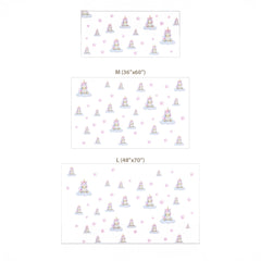 Pastel Unicorn on Clouds Nursery Wall Sticker Set – Girls Room Removable Decal