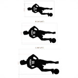 Personalized Soccer Player Silhouette Name Wall Sticker – Custom Kids Room Decal