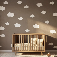 Cloud Wall Decals for Kids Room – Nursery Soft Removable Sticker Set