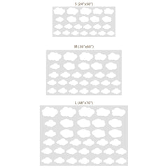 Cloud Wall Decals for Kids Room – Nursery Soft Removable Sticker Set