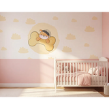 Sleeping Fox Nursery Wall Decal Set – Woodland Kids Room Removable Sticker