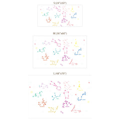 Zodiac Constellation Wall Decals – Teen Bedroom Removable Sticker Set