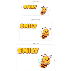 Personalized Bee Name Wall Decal