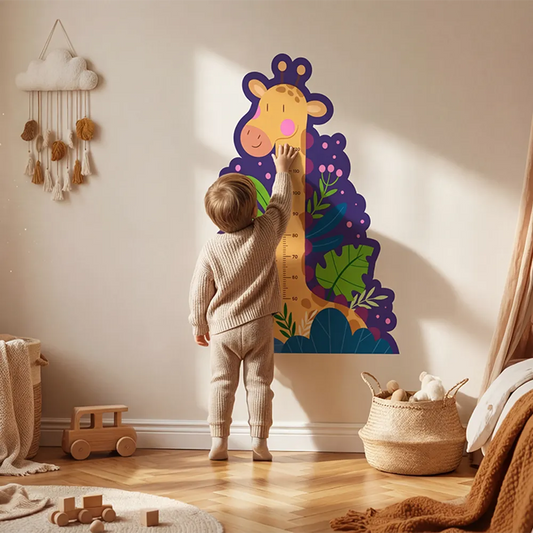Giraffe Growth Chart Wall Decal