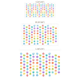 Pastel Polka Dot Wall Stickers – Nursery Kids Room Removable Decal Set