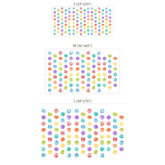 Pastel Polka Dot Wall Stickers – Nursery Kids Room Removable Decal Set